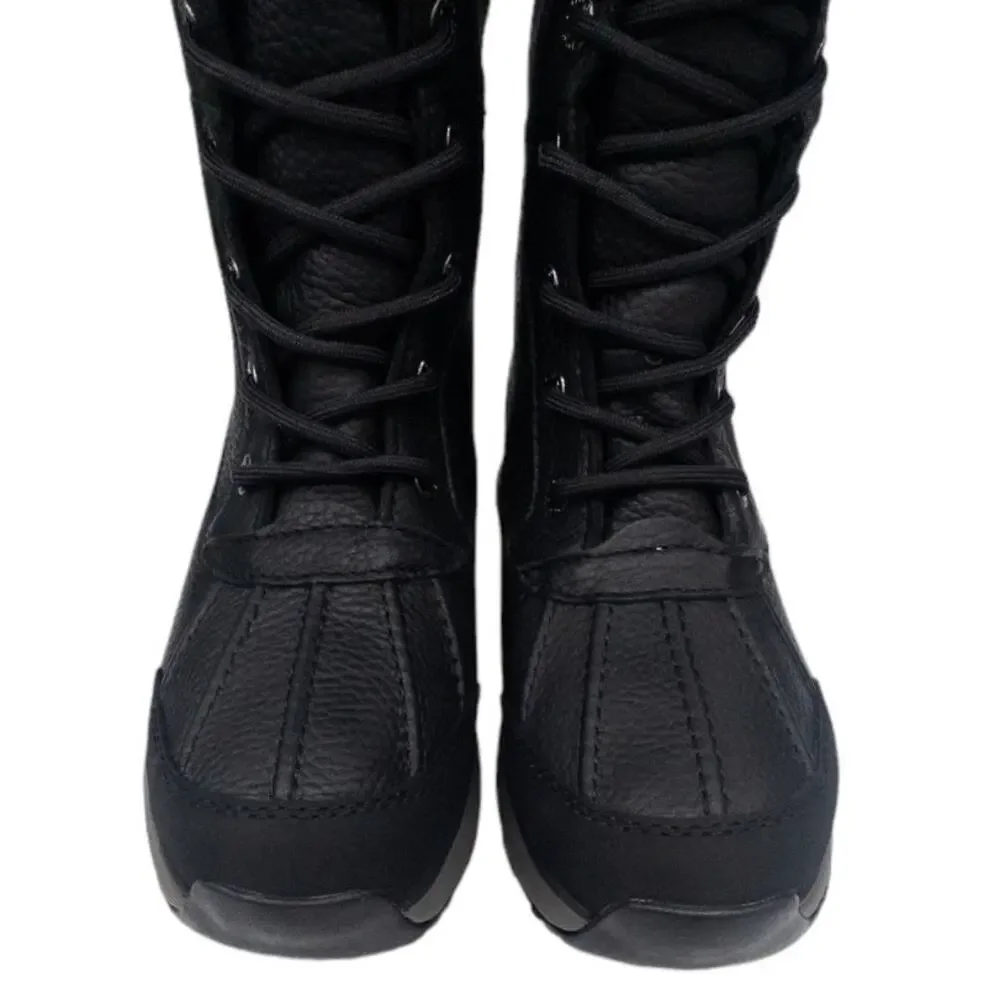 Authentic Ugg Adirondack III Tall Boot Black Gray Womens Waterproof Winter Snow